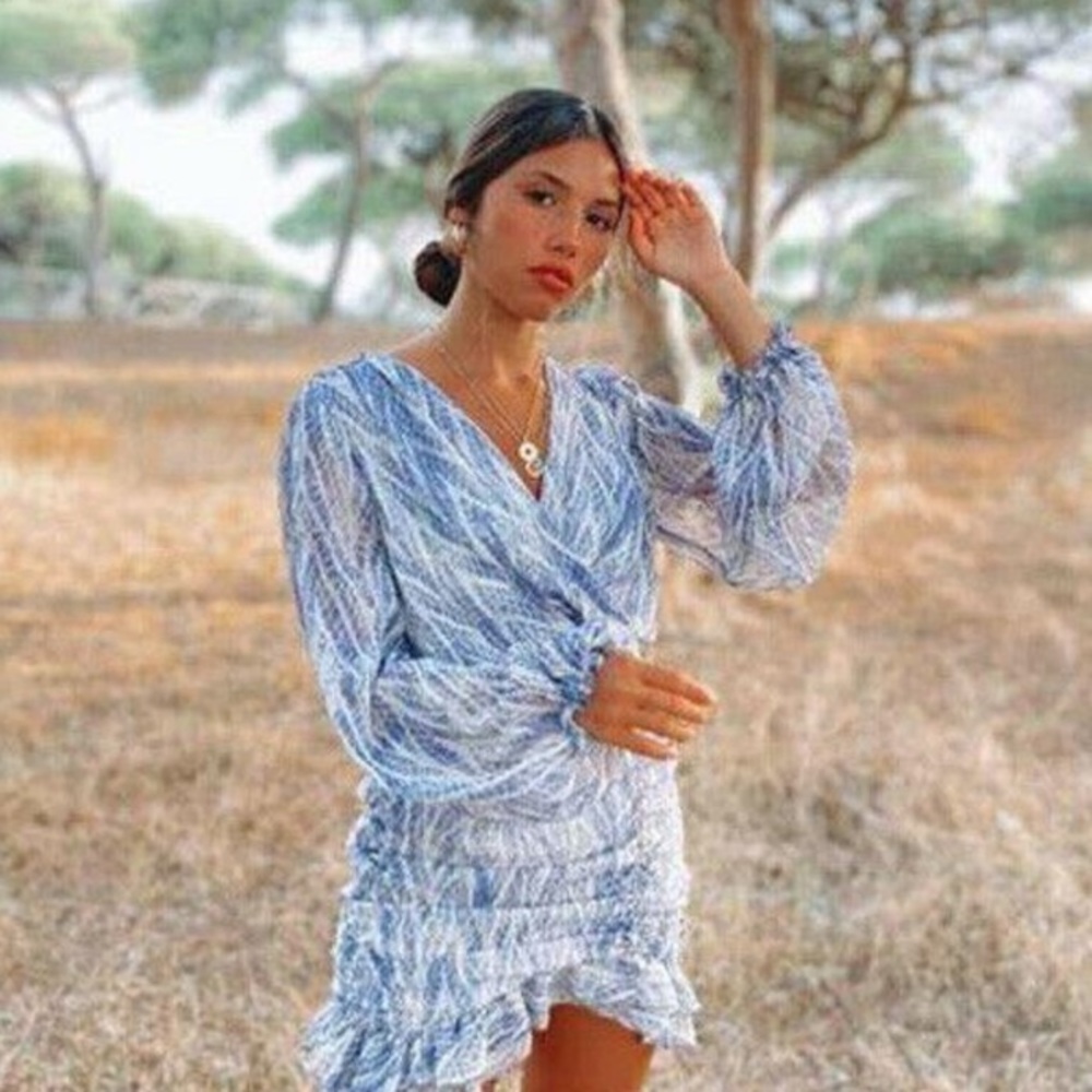 NEW zara animal print snake dress